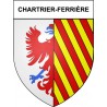 Chartrier-Ferrière 19 ville Stickers blason autocollant adhésif