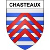 Chasteaux 19 ville Stickers blason autocollant adhésif