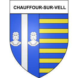 Chauffour-sur-Vell 19 ville Stickers blason autocollant adhésif