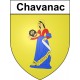 Chavanac 19 ville Stickers blason autocollant adhésif