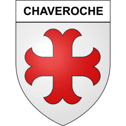 Chaveroche 19 ville Stickers blason autocollant adhésif