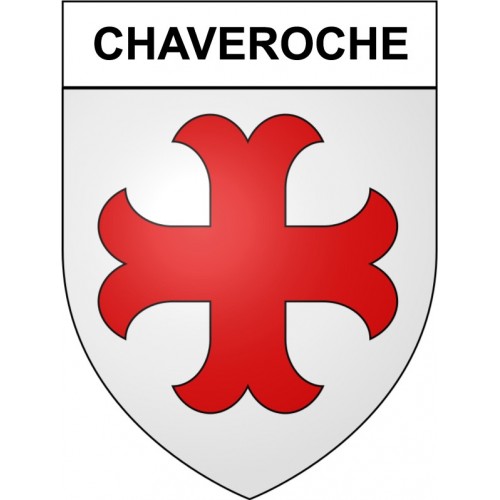 Chaveroche 19 ville Stickers blason autocollant adhésif