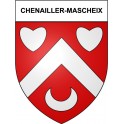 Chenailler-Mascheix 19 ville Stickers blason autocollant adhésif
