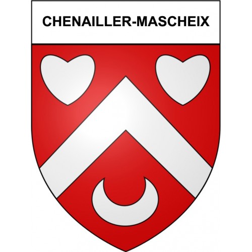 Chenailler-Mascheix 19 ville Stickers blason autocollant adhésif