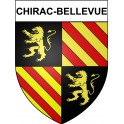 Chirac-Bellevue 19 ville Stickers blason autocollant adhésif