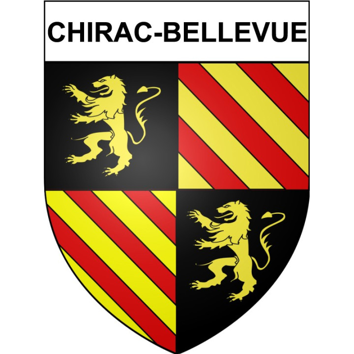 Chirac-Bellevue 19 ville Stickers blason autocollant adhésif