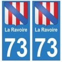 73 La Ravoire blason autocollant plaque immatriculation ville