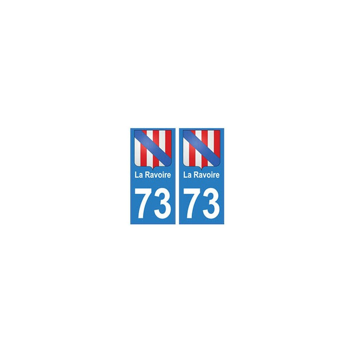 73 La Ravoire blason autocollant plaque immatriculation ville