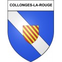 Collonges-la-Rouge Sticker wappen, gelsenkirchen, augsburg, klebender aufkleber