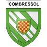 Combressol 19 ville Stickers blason autocollant adhésif