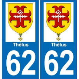 62 Thélus wappen aufkleber typenschild aufkleber stadt