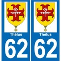 62 Thélus stemma adesivo piastra adesivi città