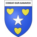 Condat-sur-Ganaveix 19 ville Stickers blason autocollant adhésif