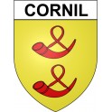 Cornil 19 ville Stickers blason autocollant adhésif