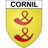 Cornil 19 ville Stickers blason autocollant adhésif