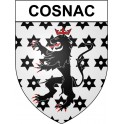 Cosnac 19 ville Stickers blason autocollant adhésif