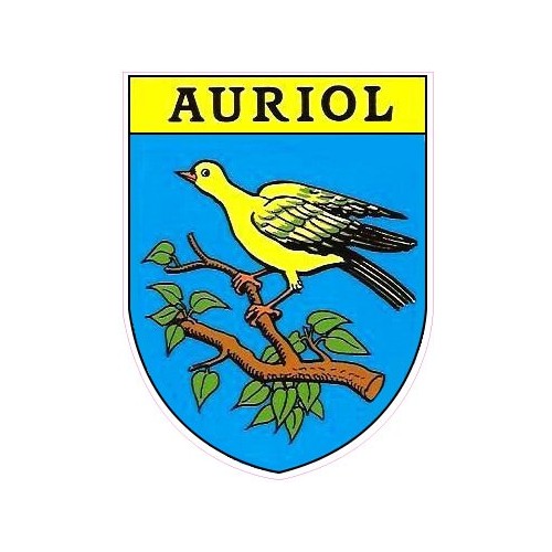 Auriol 13 ville Stickers blason écusson 2 autocollant adhésif