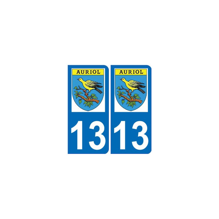 13 Auriol city sticker plate