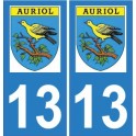 13 Auriol città adesivo piastra