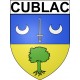 Cublac 19 ville Stickers blason autocollant adhésif