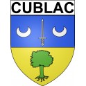 Cublac 19 ville Stickers blason autocollant adhésif