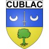 Cublac 19 ville Stickers blason autocollant adhésif