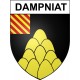 Omps Sticker wappen, gelsenkirchen, augsburg, klebender aufkleber