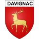 Davignac 19 ville Stickers blason autocollant adhésif