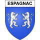 Espagnac 19 ville Stickers blason autocollant adhésif