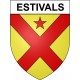 Estivals 19 ville Stickers blason autocollant adhésif