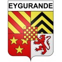 Eygurande 19 ville Stickers blason autocollant adhésif