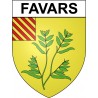 Favars 19 ville Stickers blason autocollant adhésif