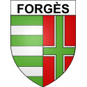 Forgès 19 ville Stickers blason autocollant adhésif