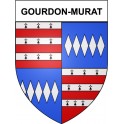 Gourdon-Murat 19 ville Stickers blason autocollant adhésif