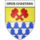 Gros-Chastang 19 ville Stickers blason autocollant adhésif