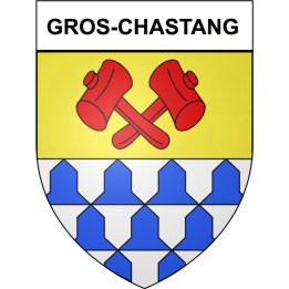 Gros-Chastang 19 ville Stickers blason autocollant adhésif