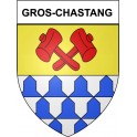 Gros-Chastang 19 ville Stickers blason autocollant adhésif
