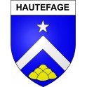 Hautefage 19 ville Stickers blason autocollant adhésif