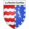 La Roche-Canillac 19 ville Stickers blason autocollant adhésif