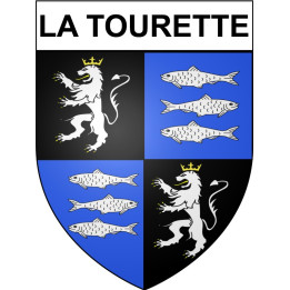 La Tourette 19 ville Stickers blason autocollant adhésif