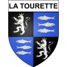 La Tourette 19 ville Stickers blason autocollant adhésif