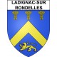 Ladignac-sur-Rondelles 19 ville Stickers blason autocollant adhésif