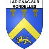 Ladignac-sur-Rondelles 19 ville Stickers blason autocollant adhésif