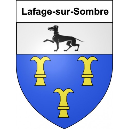 Lafage-sur-Sombre 19 ville Stickers blason autocollant adhésif