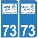 73 Saint-Jean-de-Maurienne logo autocollant plaque immatriculation ville