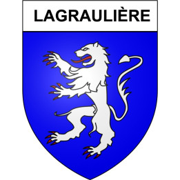 Lagraulière 19 ville Stickers blason autocollant adhésif
