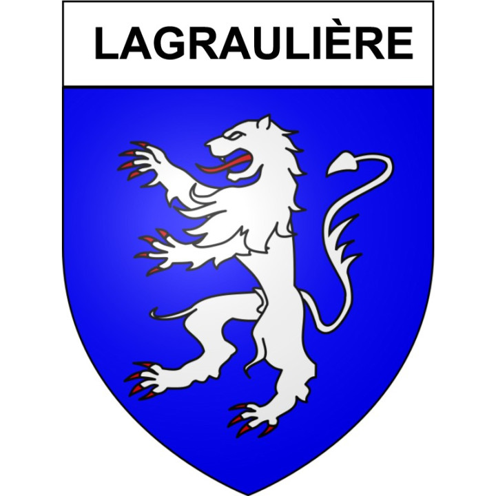 Lagraulière 19 ville Stickers blason autocollant adhésif