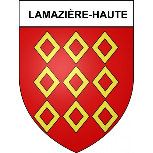 Lamazière-Haute 19 ville Stickers blason autocollant adhésif