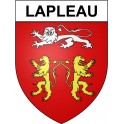 Lapleau 19 ville Stickers blason autocollant adhésif