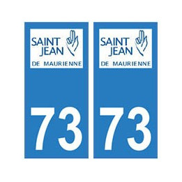 73 Saint-Jean-de-Maurienne logo autocollant plaque immatriculation ville